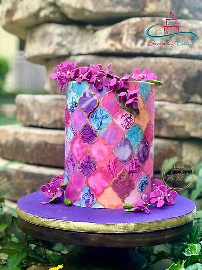 Cakerbuddies collaboration Ultraviolet - Purple Heaven  - Cake by SeasonsofCakes