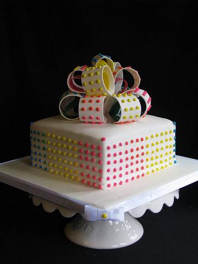 Candy Dot Cake - Cake by Sarah