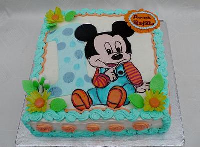 Baby Mickey Mouse - Cake by Planet Cakes