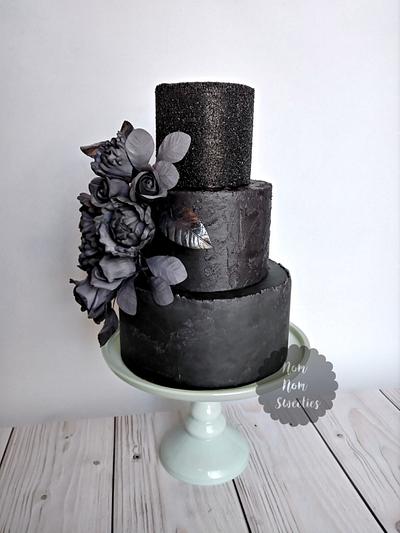 Midnight Beauty - 50 Cakes of Grey Collaboration - Cake by Nom Nom Sweeties