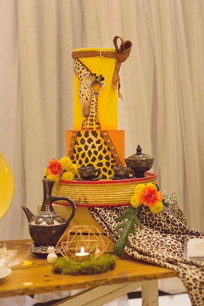 African wedding cake - Cake by Wedding Painting Cakes by Soraya Torrejon