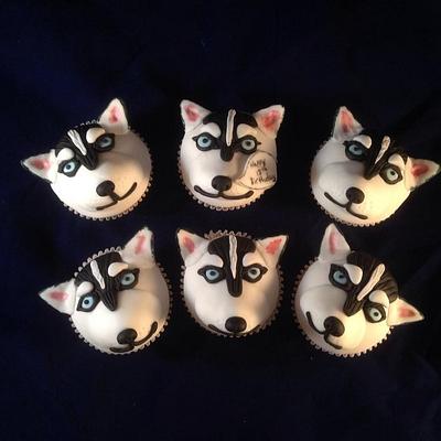 Husky cupcakes - Cake by For the love of cake (Laylah Moore)