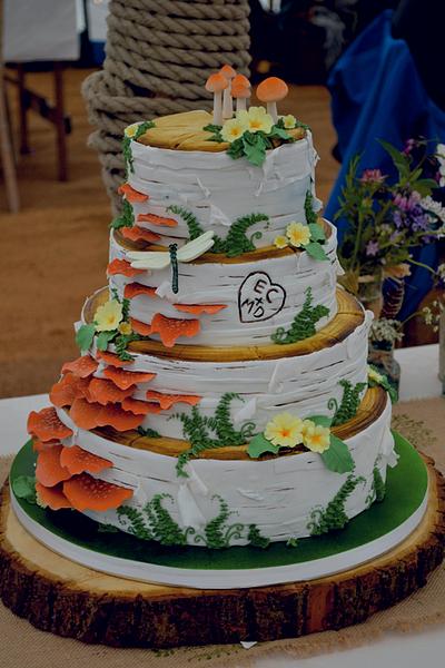 woodland wedding cake - Cake by cakesbycherrypie