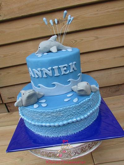 Dolphin cake - Cake by Wilma's Droomtaarten