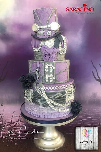 Collab: Love is....  (like a steampunk wedding cake) - Cake by Cake Garden 