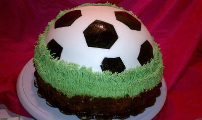 Soccer Ball Cake - Cake by Natasha