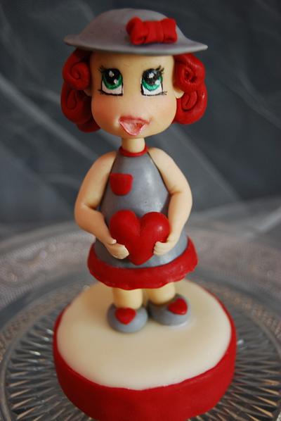 Who'll give 'my heart .... Happy Valentine's Day! - Cake by dolcementebeky