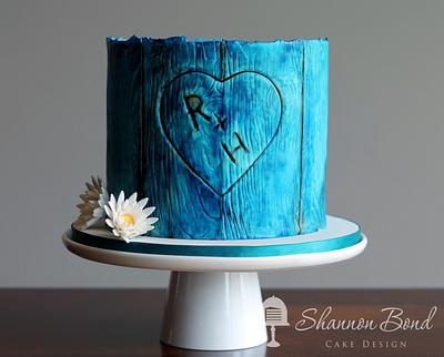 Barnwood Groom's Cake - Cake by Shannon Bond Cake Design