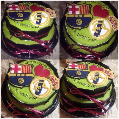 Barca&Madrid Birthday cake - Cake by helenfawaz91