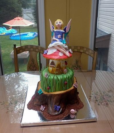 Enchanted Forest Fairy Cake - Cake by Andrea Bergin