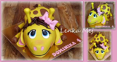 Giraffe girl - Cake by Lenka