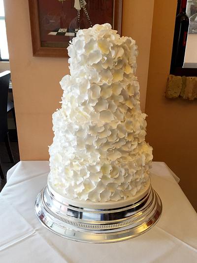 Petals Wedding Cake - Cake by Claire Lawrence