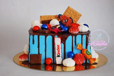 Spiderman drip cake - Cake by Torte Amela