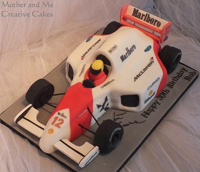 Ayrton Senna F1 Car Cake - Cake by Mother and Me Creative Cakes