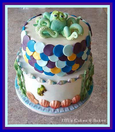 Under the sea cake with Oscar  - Cake by Effi's Cakes & Bakes 