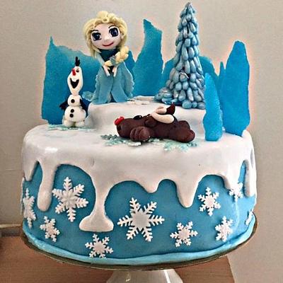 Mes reines de neige  - Cake by Marilyngoldehands