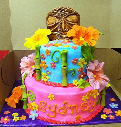Tiki Party Birthday Cake - Cake by Susan Armstrong