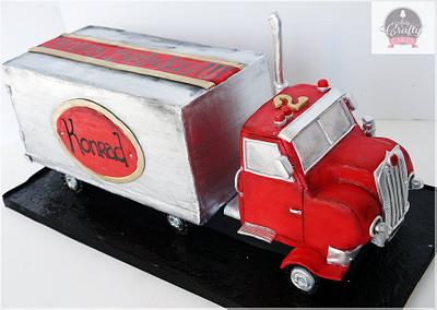 Construction Trailer Truck - Cake by Maria