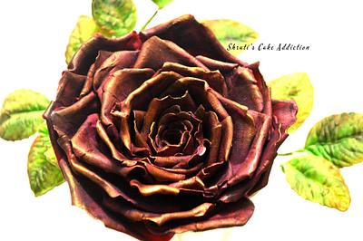 Antique Purple rose!! - Cake by ShrutisCakeAddiction