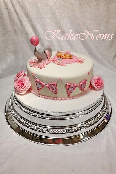 Elephant christening cake - Cake by KakeNoms 