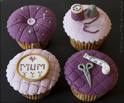 "Sewing Bee" cupcakes for Mother's Day - Cake by Cakes By No More Tiers (Fiona Brook)