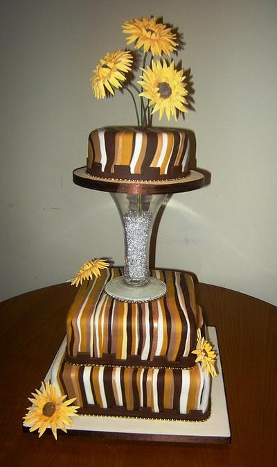 Sun Flower Wedding cake - Cake by Fiona Williamson