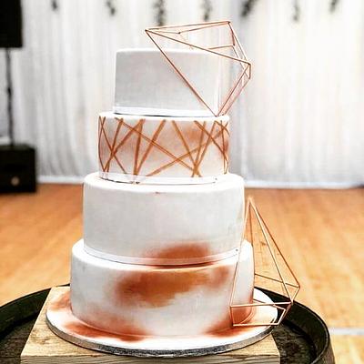 Rose gold wedding cake - Cake by Janka / Sladke pokuseni