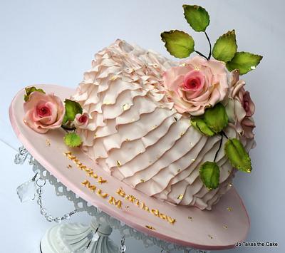 Pink Ruffles and Roses - Cake by Jo Finlayson (Jo Takes the Cake)
