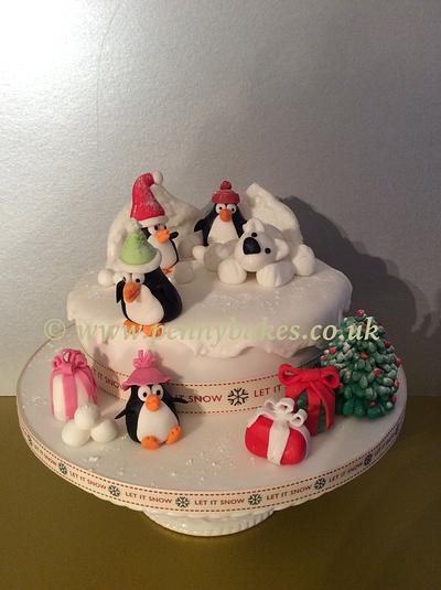 Naughty penguins. - Cake by Popsue