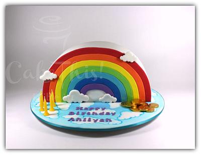Rainbow Birthday Cake - Cake by Cake This
