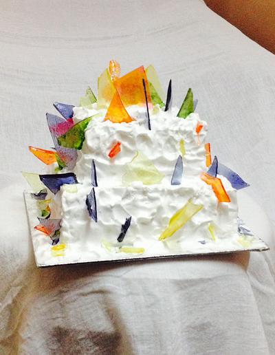 Shattered glass birthday cake - Cake by Nijo