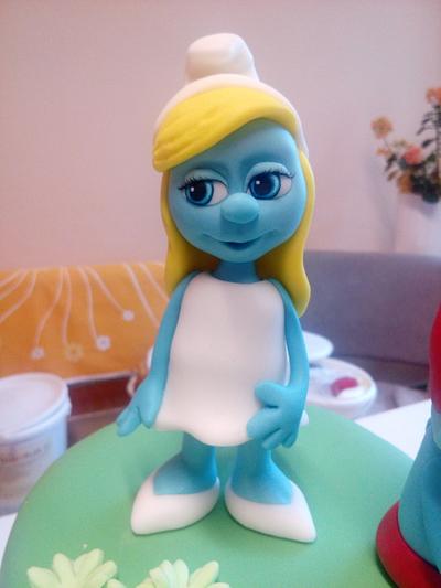 Smurfs cake - Cake by CoooLcakes