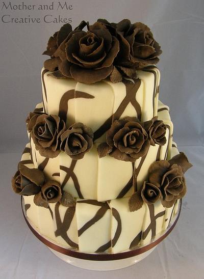 Chocolate Wedding Cake - Cake by Mother and Me Creative Cakes