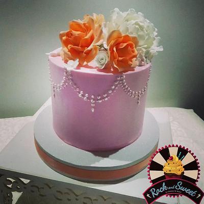Rosas y Peonia  - Cake by Rockandsweet