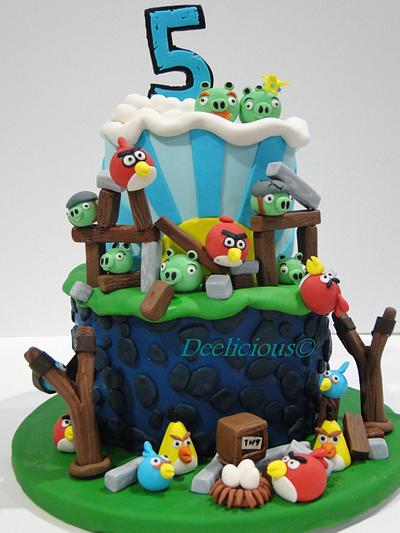 angry birds cake - Cake by deelicious