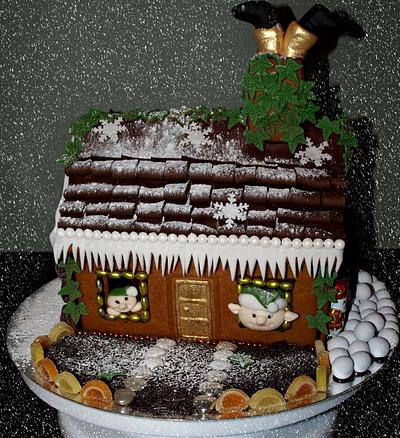 Gingerbread House - Cake by Deb-beesdelights