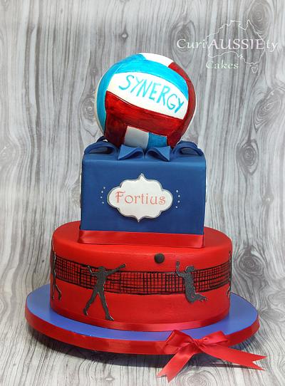 Volleyball cake - Cake by CuriAUSSIEty  Cakes