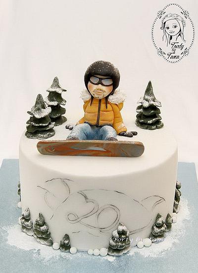 snowboard cake - Cake by grasie