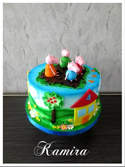 Pepa pig cake - Cake by Kamira