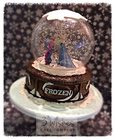 Frozen inspired Snow Globe - Cake by 3 Wishes Cake Co