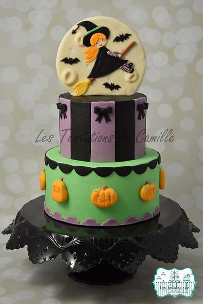 Flying Witch Halloween cake - Cake by Les Tentations de Camille