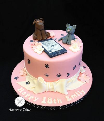 Naughty Cat & dog!! - Cake by Sandra's cakes