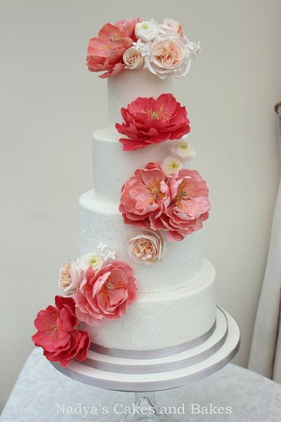 Corals and peaches - Cake by Nadya