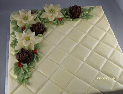 Quilted Swiss Meringue Buttercream  - Cake by Yenga