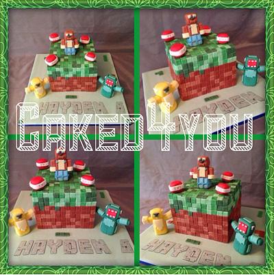 Minecraft cake - Cake by Clare Caked4you