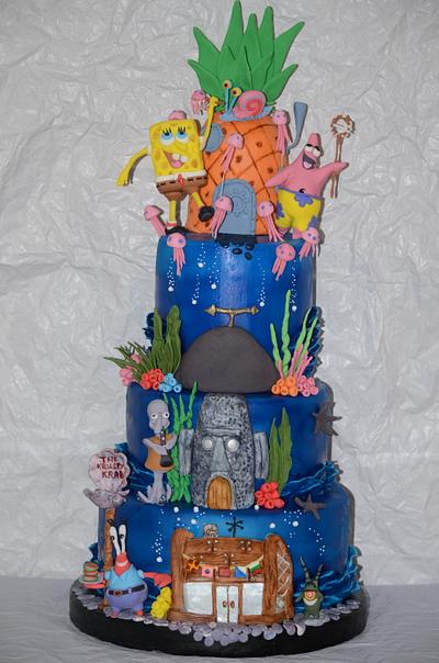 Sponge Bob Squarepants Cake - Cake by More_Sugar