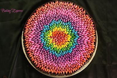 Gems Cake With A  Twist or Colorful Illusion ? - Cake by NAZIA