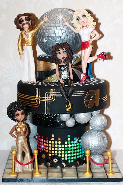 Baking industry awards disc0 70s theme cake entry - Cake by Zoe's Fancy Cakes