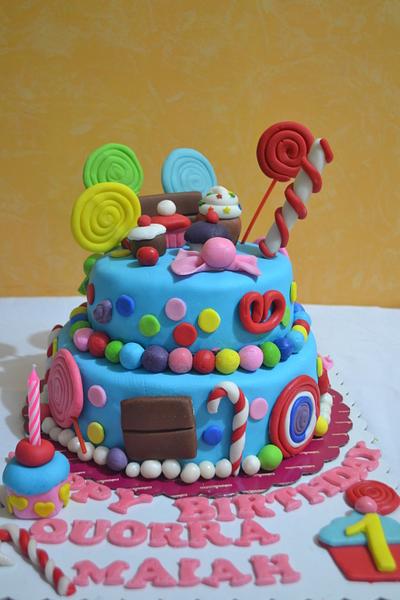 "CANDY THEMED CAKE " - Cake by SWEET CONFECTIONS BY QUEENIE