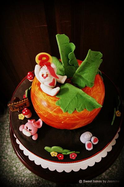 Bunnies lucky day - A Giant carrot! - Cake by Jasmine Tan PB